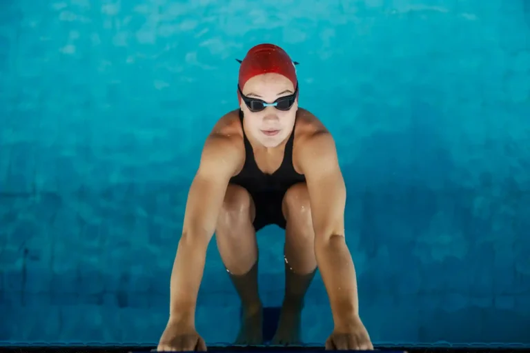 Trainieren, Start in ein Rennen, Schwimmen, Verändern